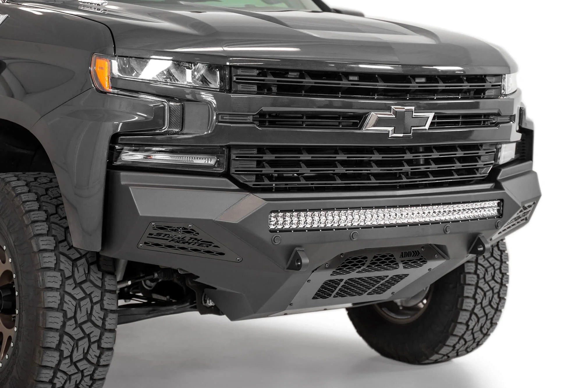2019 2021 Chevy Silverado 1500 Stealth Fighter Front Bumper ADD