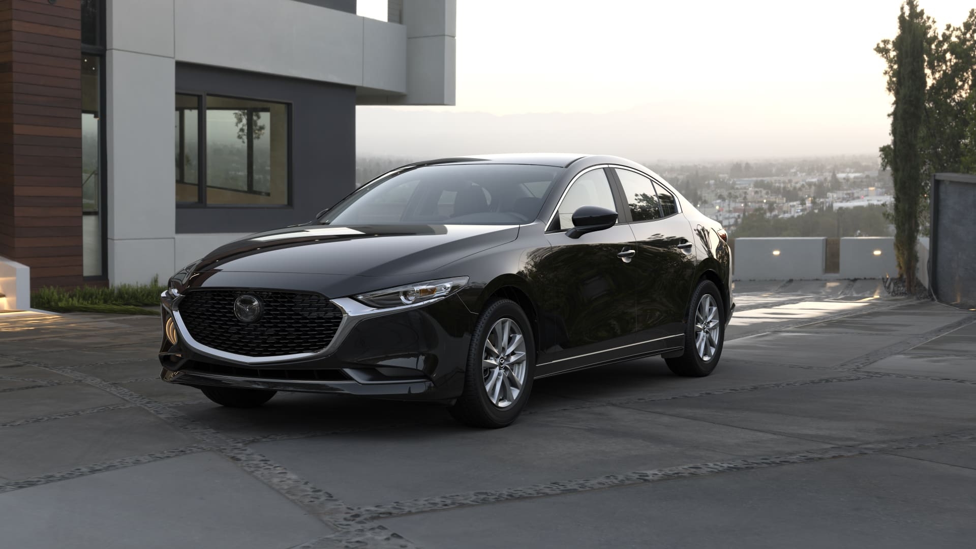 mazda 3 sedan black