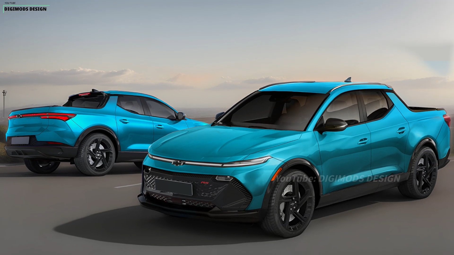 2025 Chevy El Camino RS Comes Back To Digitally Hunt Ford s Maverick And The Santa Cruz Autoevolution