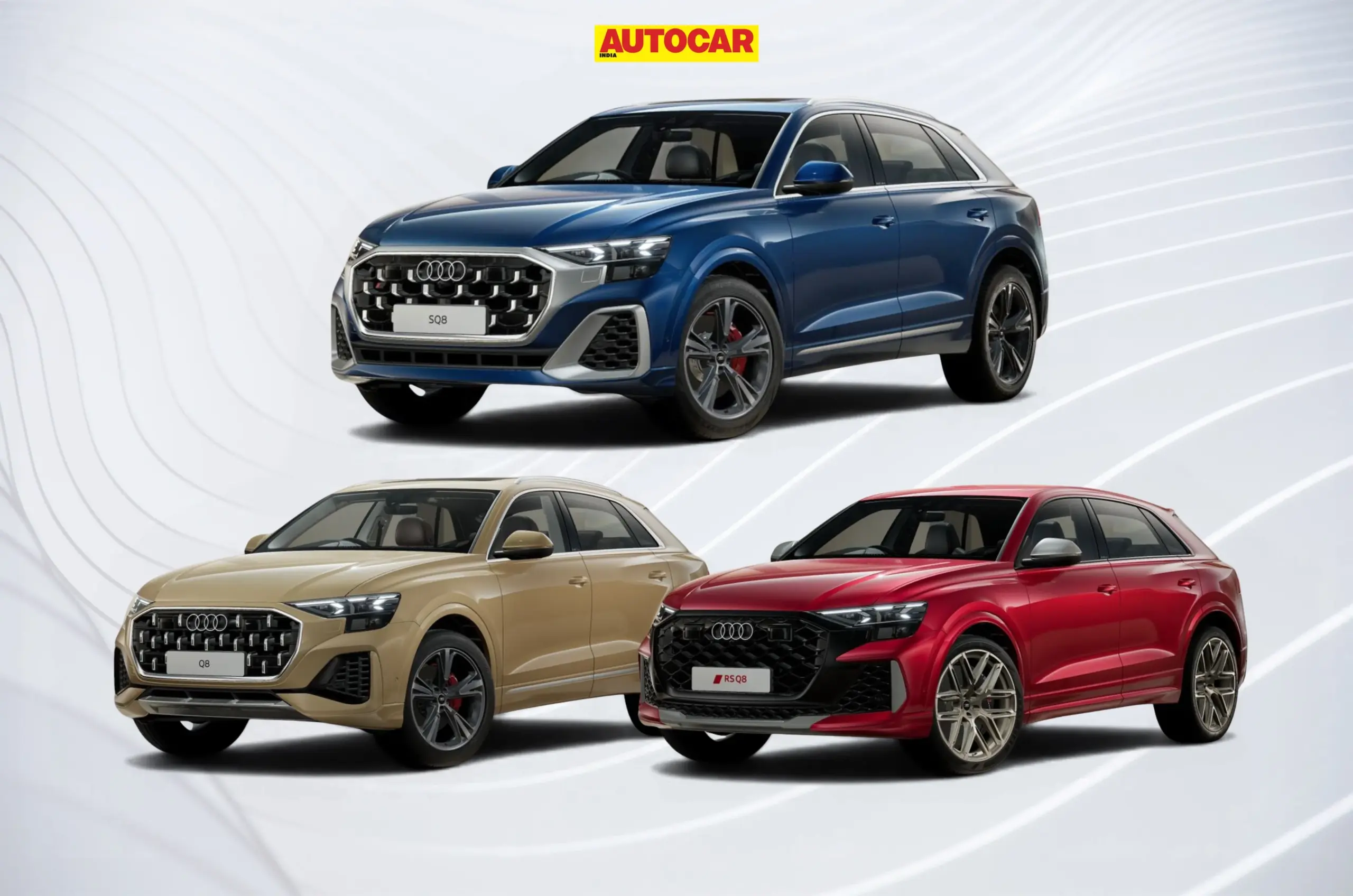 Audi Q8 Vs SQ8 Vs RS Q8 Performance Variants Comparison Introduction Autocar India