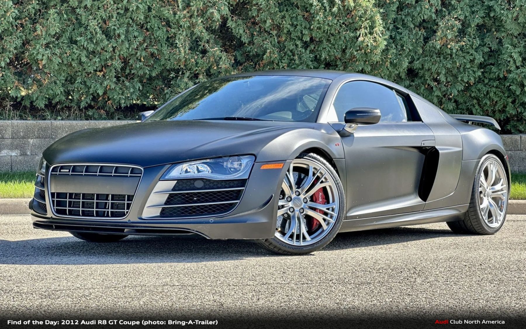 Find Of The Day 2012 Audi R8 GT Coupe Audi Club North America