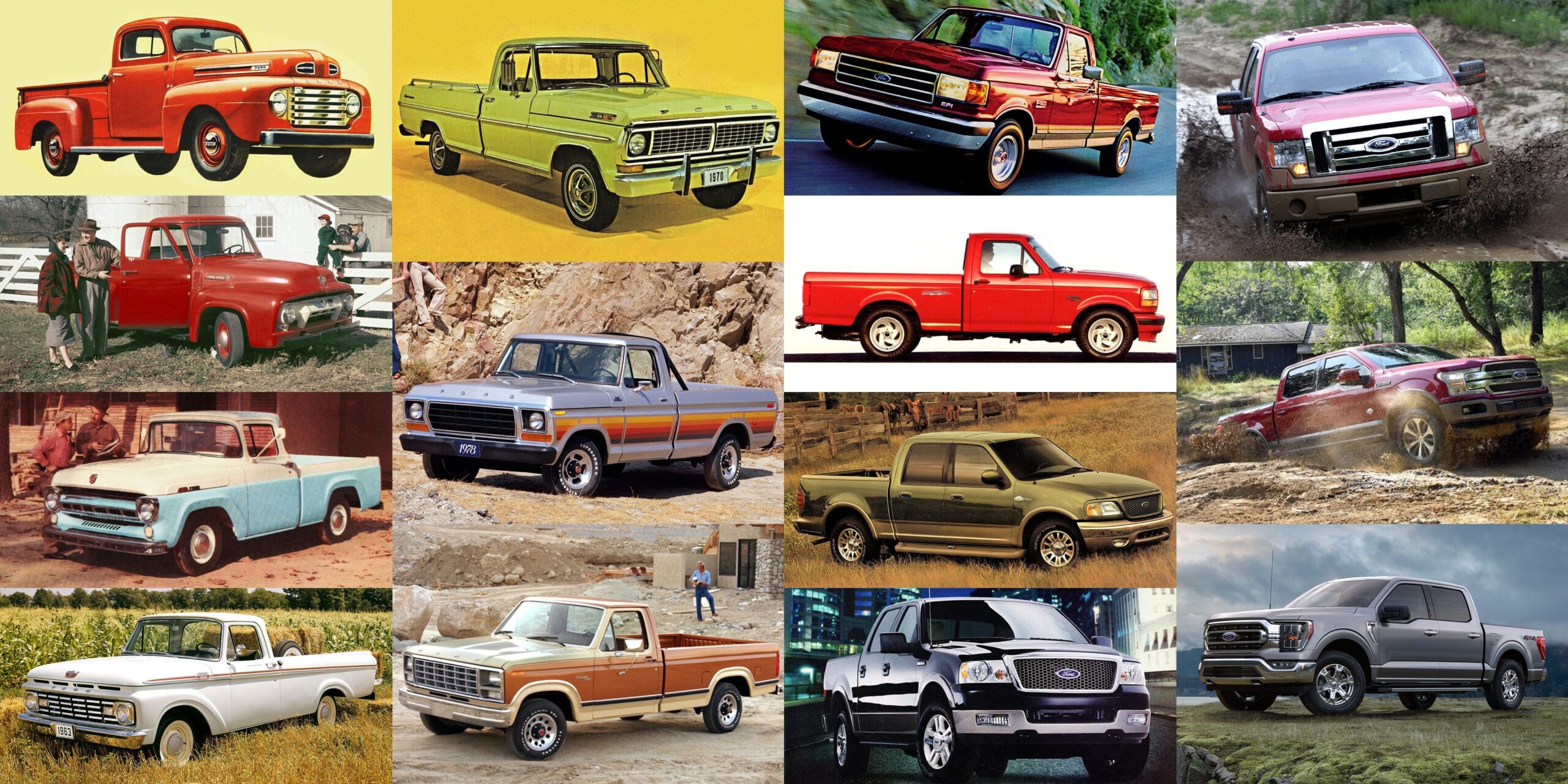ford trucks over the years