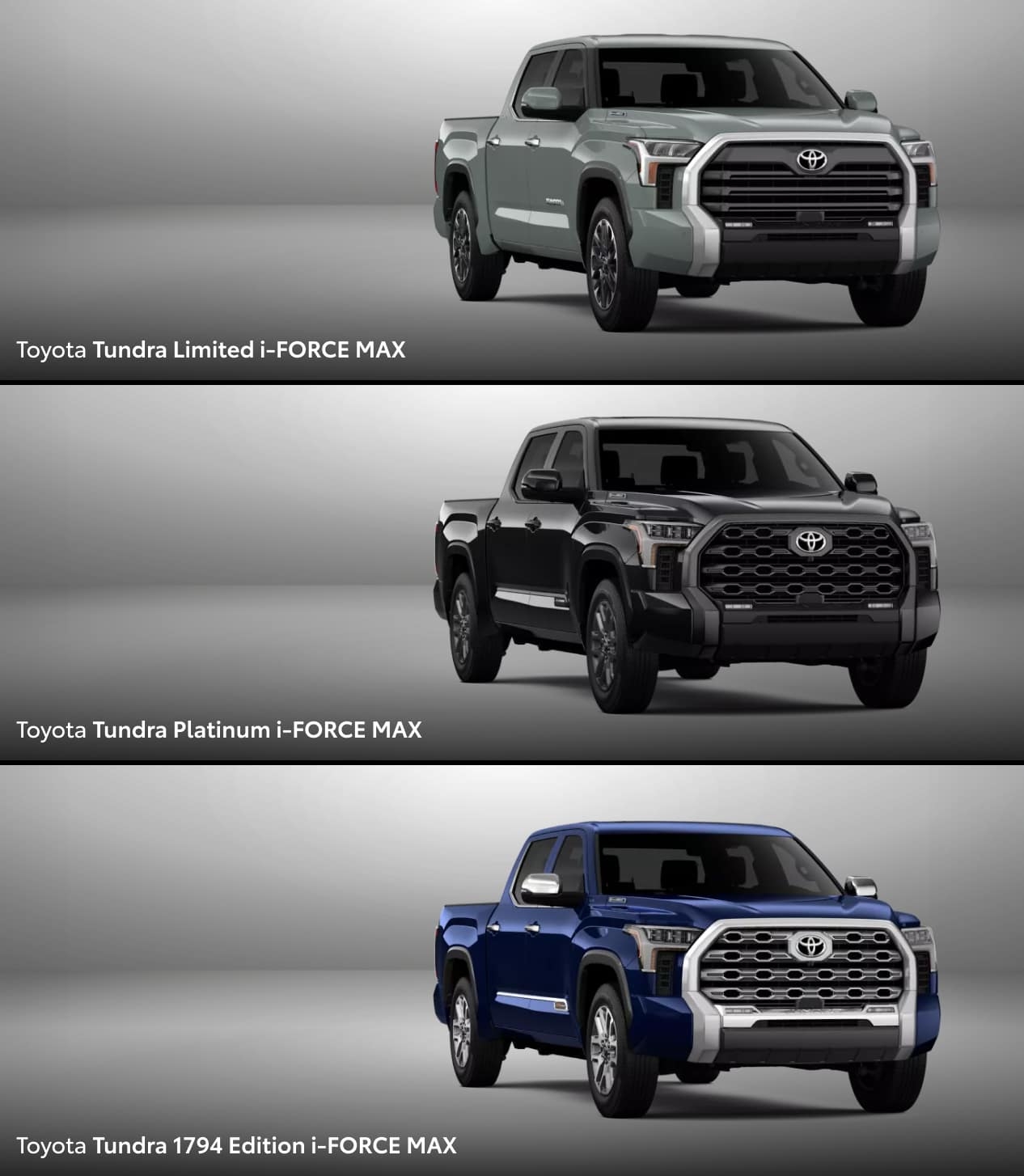 Toyota Tundra Trim Levels SR SR5 Limited More